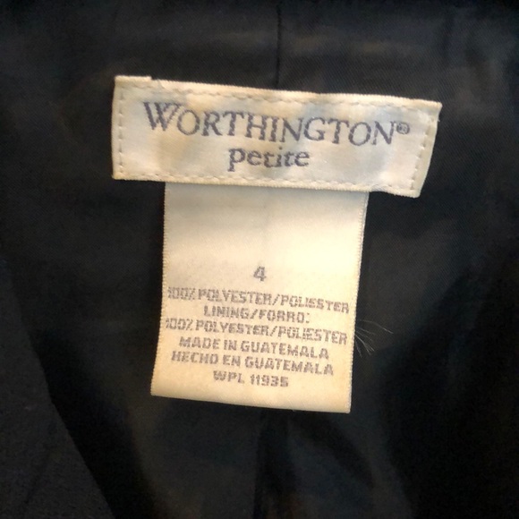 Worthington blazer / suit jacket 4P black coat - Picture 2 of 6